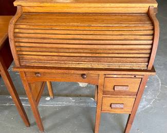 Antique Roll-Top Youth Desk
