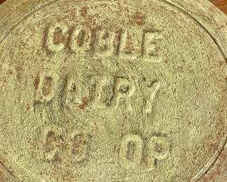 VINTAGE 10-GALLON COBLE DAIRY CO-OP MILK CAN