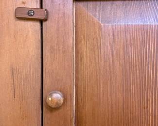 ANTIQUE WALL-MOUNT CORNER CABINET