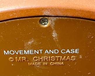 VINTAGE MR. CHRISTMAS LIGHTED, ANIMATED MUSIC BOX