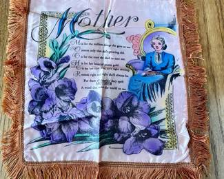 Small Vintage Army  “Sweetheart”/“Mother” Pillow Sham