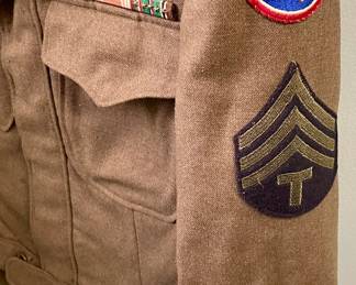 Vintage World War II U.S. Army M-1944 Wool Field Jacket, Widely Known as the "Ike" or Eisenhower Jacket 