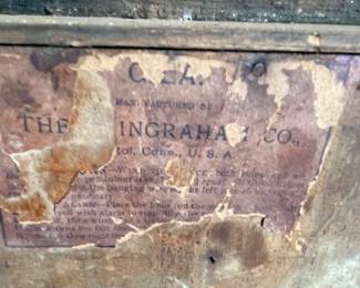 ANTIQUE THE INGRAHAM CO. KITCHEN MANTLE CLOCK