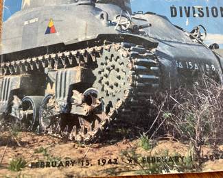 Vintage Softcover Booklet Titled “A Pictorial History of the Super 6th Armored Division: February 15, 1942 – February 15, 1944”