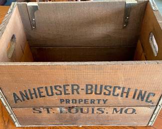 VINTAGE 100TH ANNIVERSARY 1876-1976 ANHEUSER-BUSCH INC CRATE