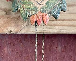 ANTIQUE MINIATURE GERMAN PENDULUM CLOCK