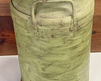 VINTAGE 10-GALLON COBLE DAIRY CO-OP MILK CAN