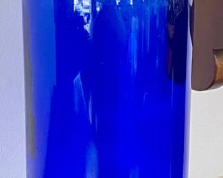 VINTAGE/ANTIQUE COBALT BLUE GLASS GALLON BOTTLE