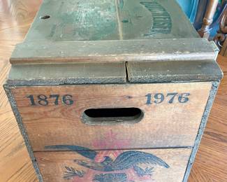 VINTAGE 100TH ANNIVERSARY 1876-1976 ANHEUSER-BUSCH INC CRATE
