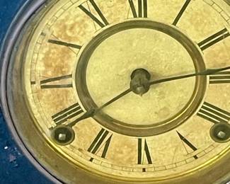 ANTIQUE ANSONIA CLOCK CO. IRON MANTLE CLOCK