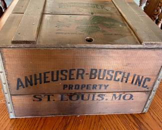 VINTAGE 100TH ANNIVERSARY 1876-1976 ANHEUSER-BUSCH INC CRATE