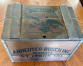 VINTAGE 100TH ANNIVERSARY 1876-1976 ANHEUSER-BUSCH INC CRATE