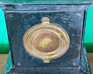 ANTIQUE ANSONIA CLOCK CO. IRON MANTLE CLOCK