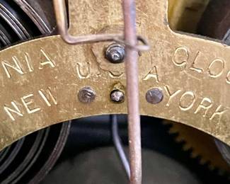 ANTIQUE ANSONIA CLOCK CO. IRON MANTLE CLOCK