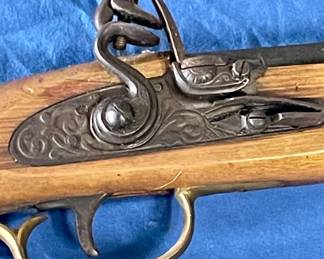 MODERN REPRODUCTION KENTUCKY-STYLE FLINT LOCK LONG RIFLE, .45 BLACK POWDER ONLY, ULTRA-HI CORP. by MIROKU in JAPAN