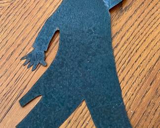 LARGE TIN SILHOUETTE FIGURE