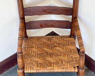 Vintage Child’s Rattan Seat Chair