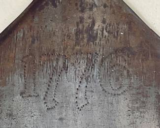 "1776" PUNCHED TIN CANDLE HOLDER
