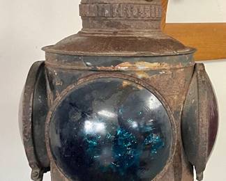 ANTIQUE PETER GRAY RAILROAD SWITCH/MARKER LANTERN 1904 PATENT