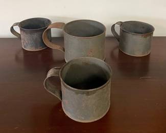 VINTAGE TIN CUPS