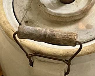 ANTIQUE #5 STONEWARE BUTTER CHURN