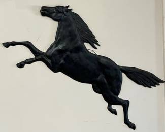 LARGE CAST ALUMINUME STALLION FIGURE