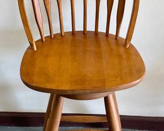 Set/4 Vintage Windsor-Back Bar Stools 