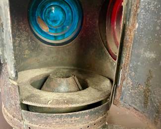 ANTIQUE PETER GRAY RAILROAD SWITCH/MARKER LANTERN 1904 PATENT