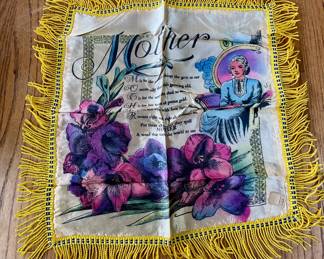 Vintage Army  “Sweetheart”/“Mother” Pillow Sham