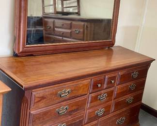 Vintage 11-Drawer Dresser w/Mirror 