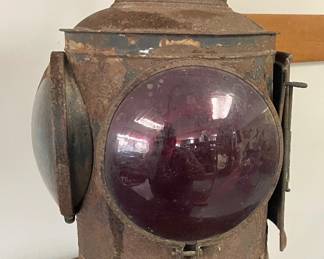 ANTIQUE PETER GRAY RAILROAD SWITCH/MARKER LANTERN 1904 PATENT