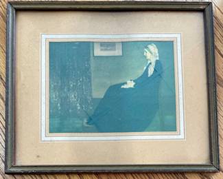 FRAMED "WHISTLER'S MOTHER" by JAMES ABBOT MCNEILL