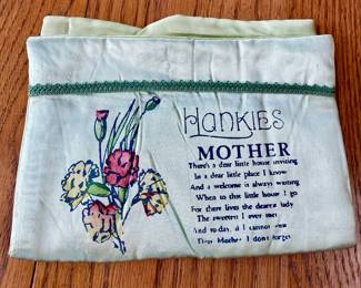 Vintage Army  Hankie Holder for “Mother”