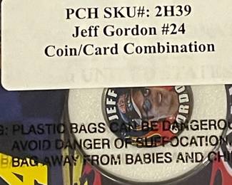 2003 Jeff Gordon NASCAR 4x Winston Cup Champion 23kt Gold Plated Trading Card and Commemorative Coin Set issued by The Merrick Mint
