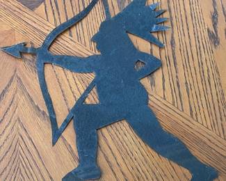 LARGE TIN SILHOUETTE FIGURE