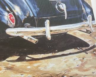 FRAMED "THUNDER ROAD" (JUNIOR JOHNSON MOONSHINE SERIES) by JEFF JAKUP (SIGNED), AUTOGRAPHED by SHERIFF GERALD HEGE
