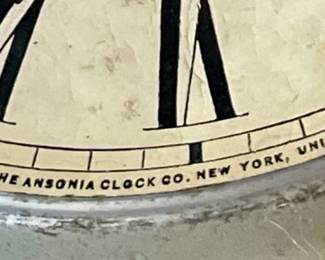 ANTIQUE ANSONIA CLOCK CO. KITCHEN MANTLE CLOCK