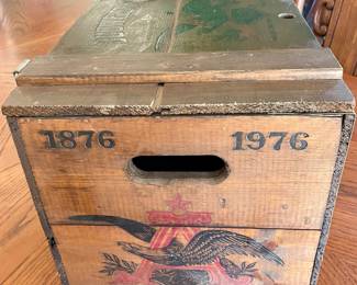 VINTAGE 100TH ANNIVERSARY 1876-1976 ANHEUSER-BUSCH INC CRATE