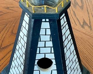 HAND-CRAFTED "LIGHTHOUSE" BIRDHOUSE