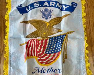 Vintage Army  “Sweetheart”/“Mother” Pillow Sham