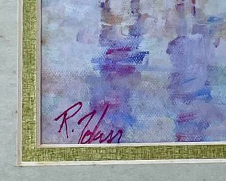 FRAMED BEACH PRINT BY RICHARD JUDSON ZOLAN (R. ZOLAN)