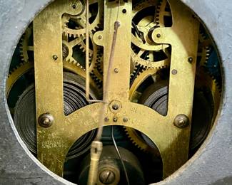 ANTIQUE ANSONIA CLOCK CO. IRON MANTLE CLOCK