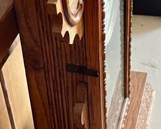 ANTIQUE NELSON H. BROWN KITCHEN MANTLE CLOCK