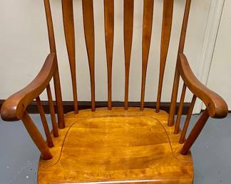 Antique Oak Arrow-Back Rocking  Chair