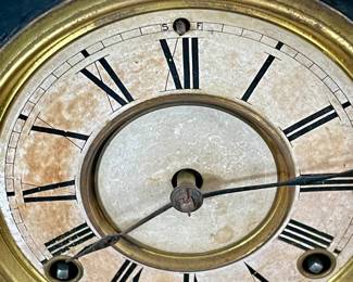 ANTIQUE ANSONIA CLOCK CO. IRON MANTLE CLOCK