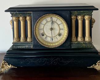ANTIQUE WATERBURY MANTLE CLOCK