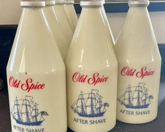 VINTAGE OLD SPICE AFTER SHAVE BOTTLES