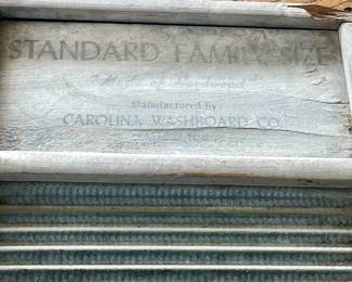 ANTIQUE STANDARD FAMILY SIZE WASHBOARD by CAROLINA WASHBOARD CO. 