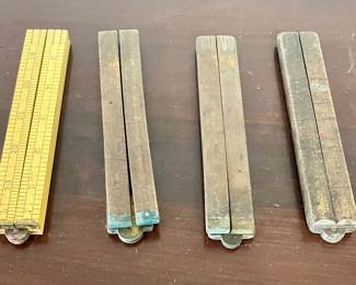 VINTAGE/ANTIQUE FOLDING CARPETER'S RULES