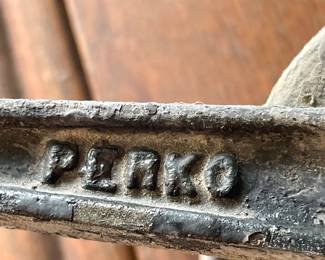 Perko #16 Cast Iron and Wood Boat Steering Wheel  (Perkins Marine Lamp & Hardware Corporation)